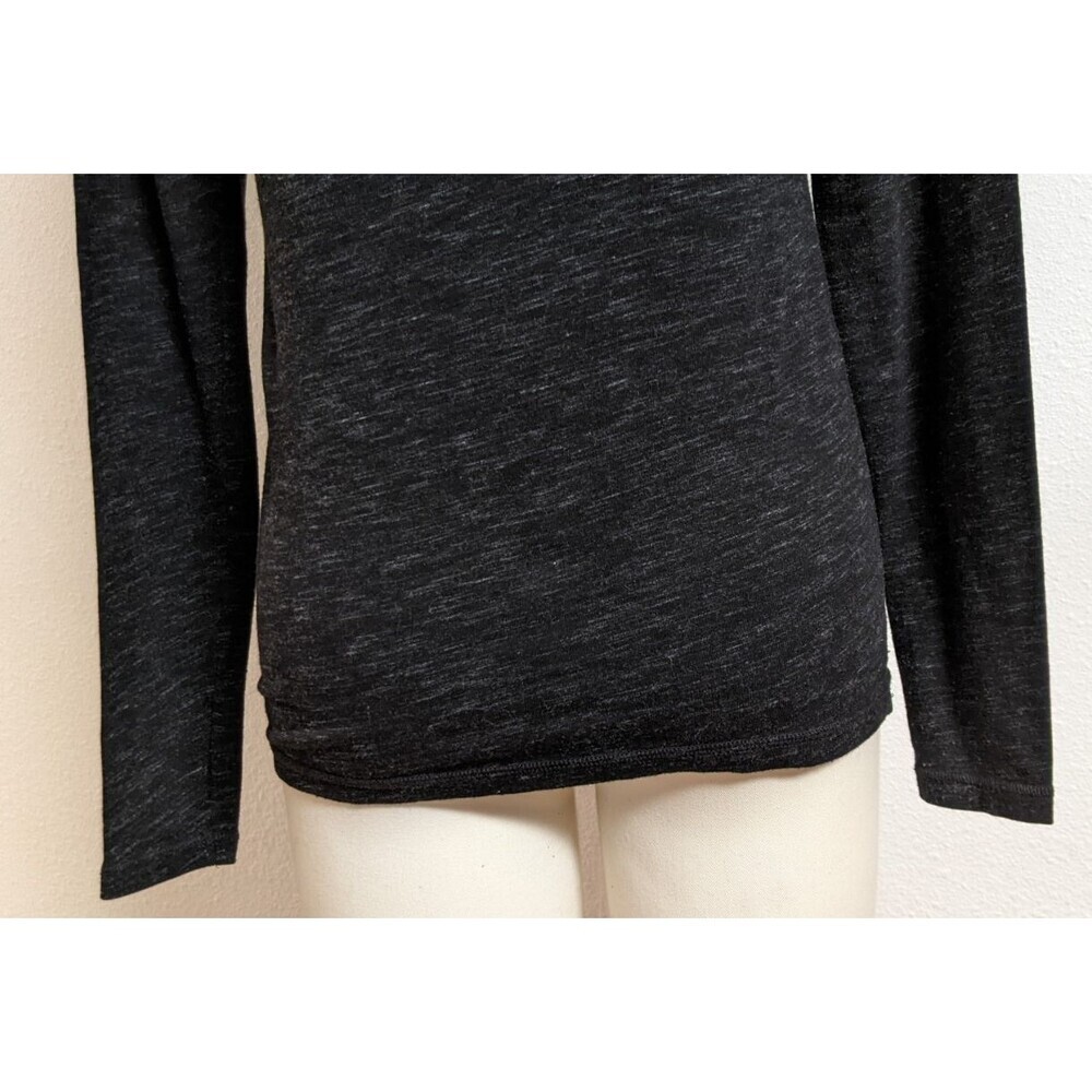 Women's Cabi Style #3225 Odyssey Turtleneck Spacedye Black/Gray W/Thumbholes S - Picture 10 of 14